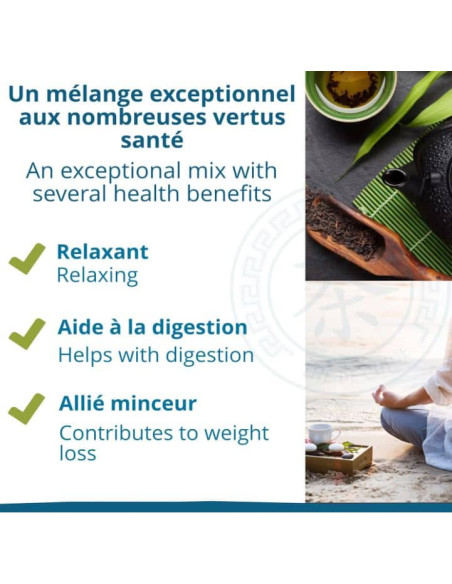 Thé bleu - Oolong - Biologique - Pack infusettes x80- THÉ D'ASIE