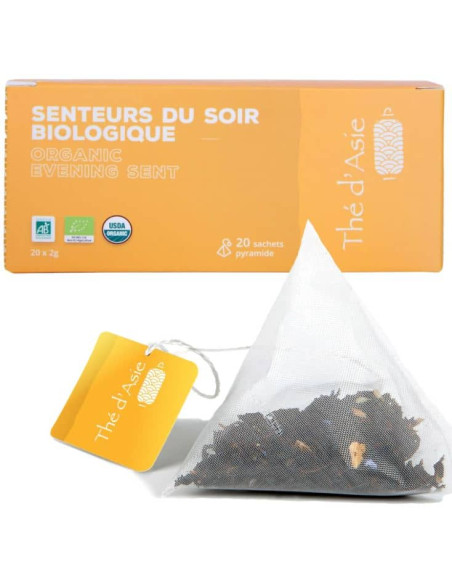 Thé blanc - Senteurs du soir - Biologique - Pack infusettes x80- THÉ D'ASIE Thé blanc - Senteurs du soir - Biologique - Pack infusettes x80- THÉ D'ASIE