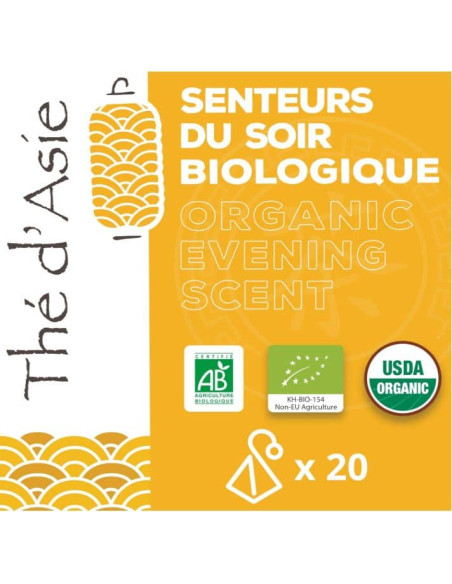 Thé blanc - Senteurs du soir - Biologique - Infusettes x20- THÉ D'ASIE