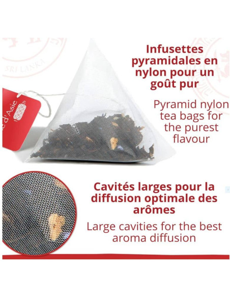Thé noir - Chaï - Biologique - Infusettes x20- THÉ D'ASIE