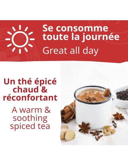 Thé noir - Chaï - Biologique - en vrac - 250g- THÉ D'ASIE