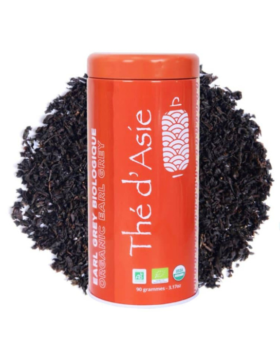 Thé noir - Earl Grey - Biologique - en vrac - 90g- THÉ D'ASIE