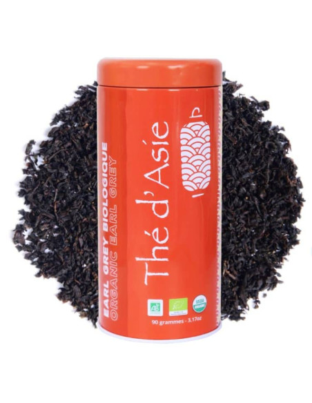 Thé noir - Earl Grey - Biologique - en vrac - 90g- THÉ D'ASIE