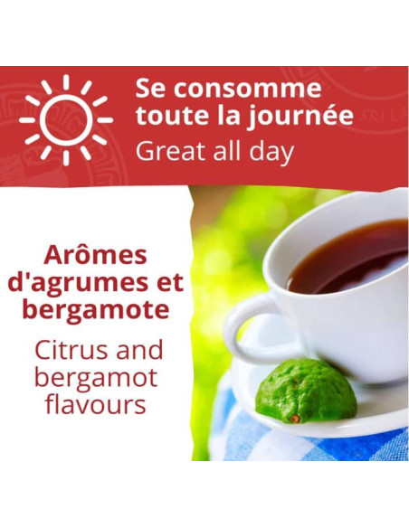 Thé noir - Earl Grey - Biologique - en vrac - 150g- THÉ D'ASIE