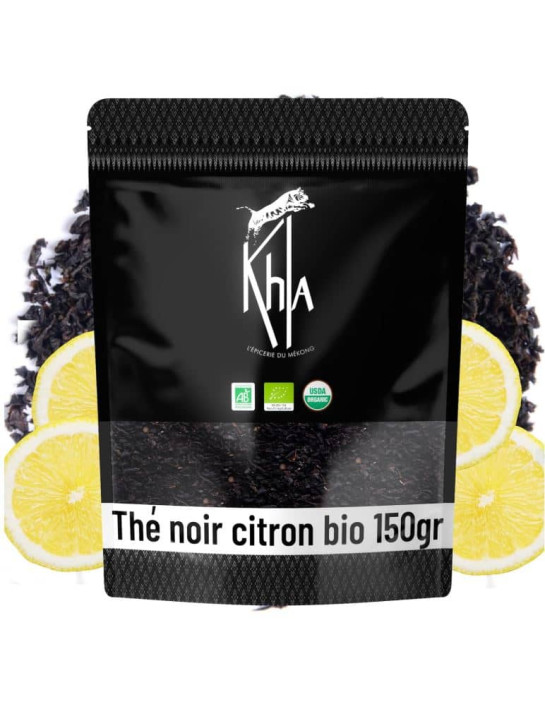 Thé noir - Citron - Biologique - en vrac - 150g- THÉ D'ASIE