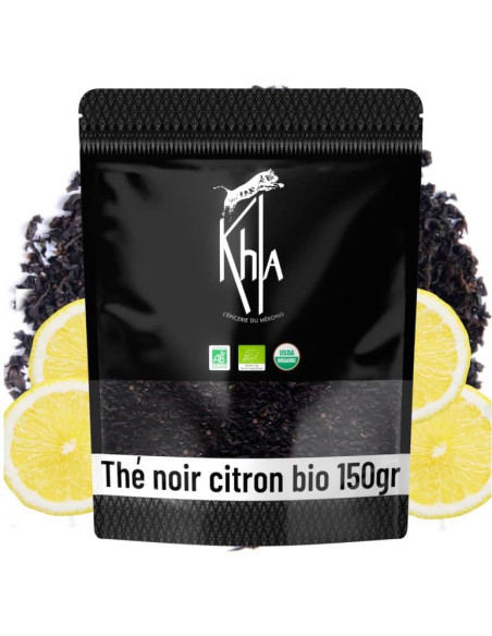 Thé noir - Citron - Biologique - en vrac - 150g- THÉ D'ASIE