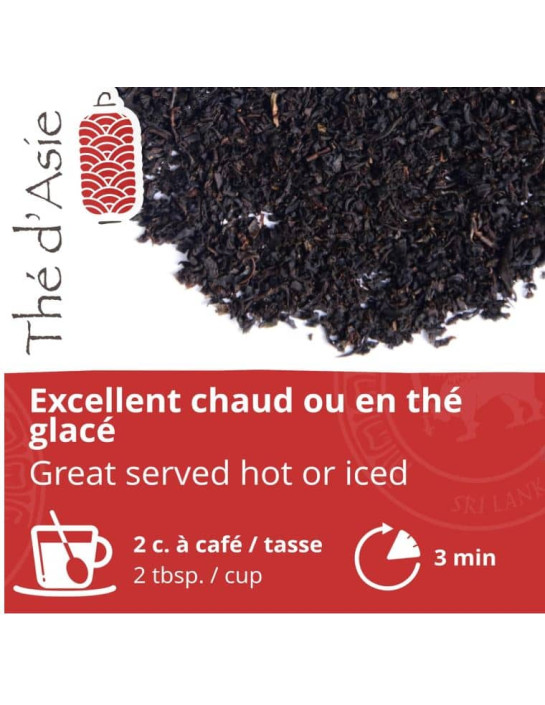 Thé noir - Citron - Biologique - en vrac - 500g- THÉ D'ASIE