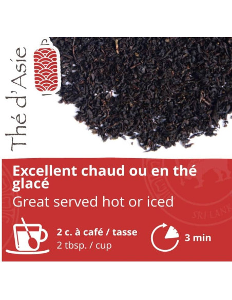 Thé noir - Citron - Biologique - en vrac - 500g- THÉ D'ASIE