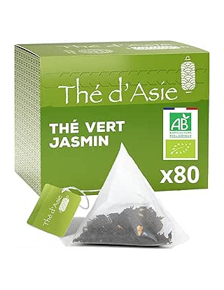 Thé vert - Jasmin - Biologique - Pack infusettes x80- THÉ D'ASIE