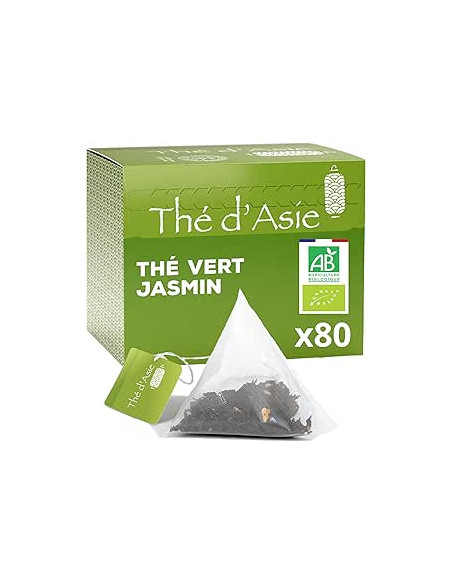Thé vert - Jasmin - Biologique - Pack infusettes x80- THÉ D'ASIE
