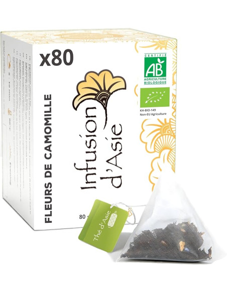 Infusion - Fleurs de Camomille - Biologique - Pack infusettes x80-