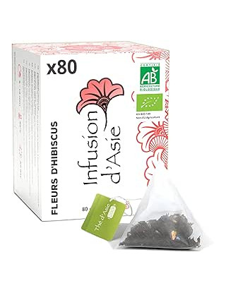Infusion - Fleurs d'Hibiscus - Biologique - Pack infusettes x80-