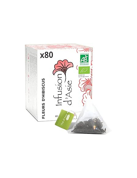 Infusion - Fleurs d'Hibiscus - Biologique - Pack infusettes x80-
