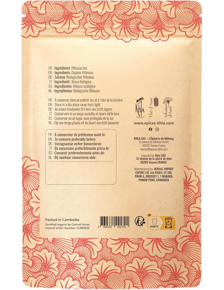 Infusion - Fleurs d'Hibiscus - Biologique - 200g-