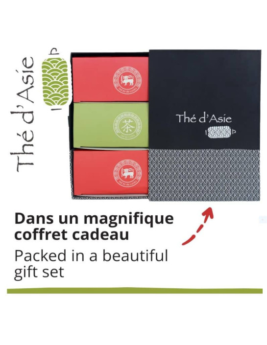 Coffret Thé Petit Déjeuner - Biologique -3 boites Infusettes- THÉ D'ASIE