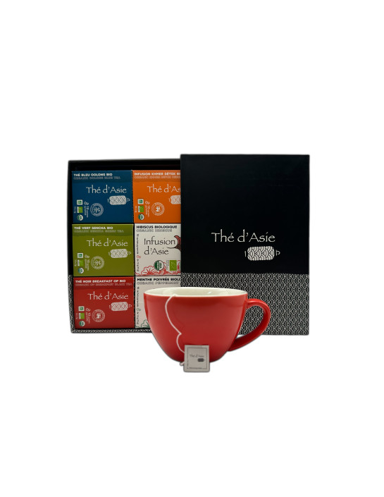 Coffret Sélection de 6 Thés & Infusions Bio - 60 Sachets Infusettes Pyramide
