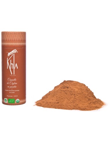 Cannelle de Ceylan - Biologique - en poudre - 80g- KHLA