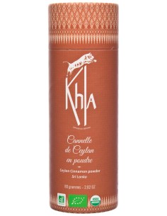 Cannelle de Ceylan - Biologique - en poudre - 80g- KHLA