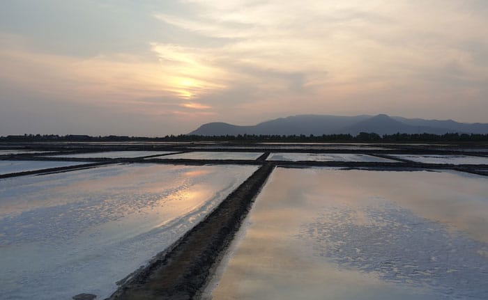 marais salants de Kampot au Cambodge