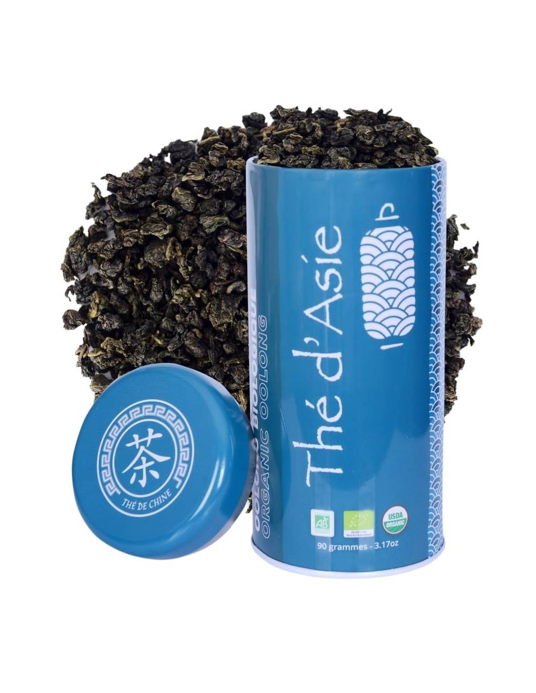 Thé vert de Chine d'Angkor - vrac - Boîte métal 90g