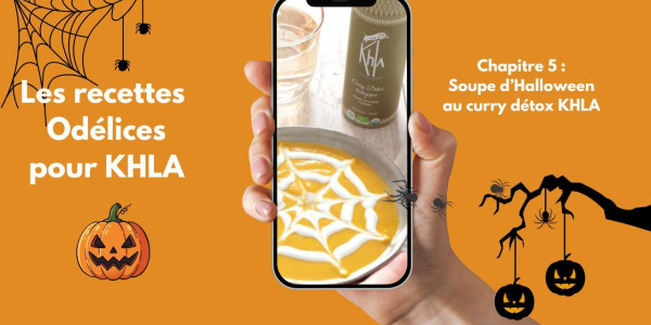 La soupe d'Halloween au curry détox KHLA by Odélices