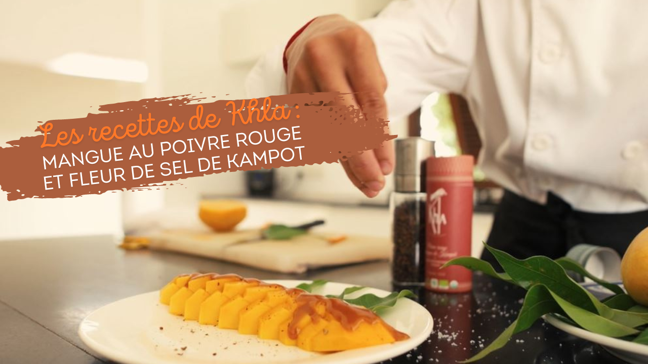 La mangue au caramel et fleur de sel by Chef Meng