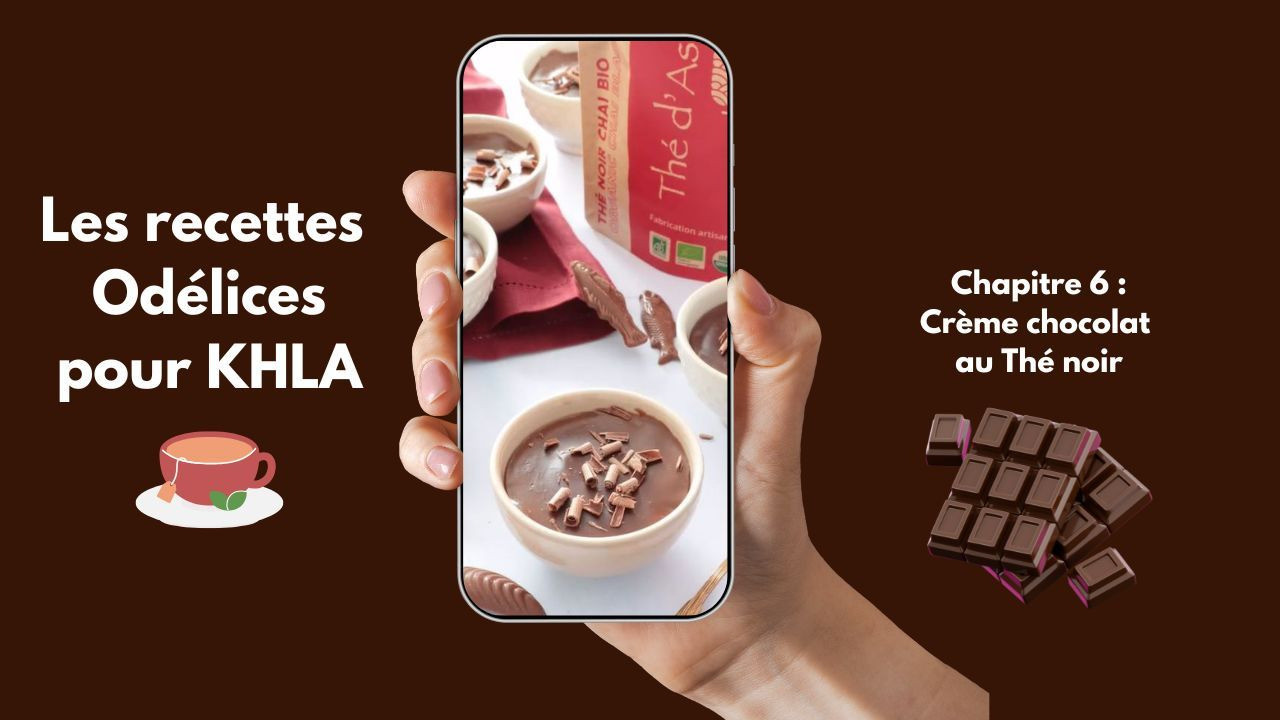 Les petites crèmes au chocolat et au thé noir Chaï by Odélices